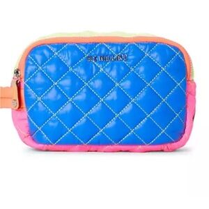 RARE!! MZ Wallace Neon Patchwork Sam Cosmetic